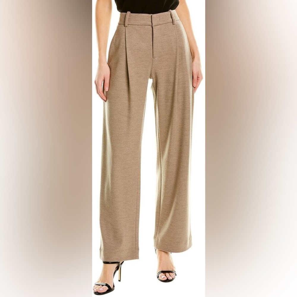 Vince.  Pleated Wide Leg Wool Pants